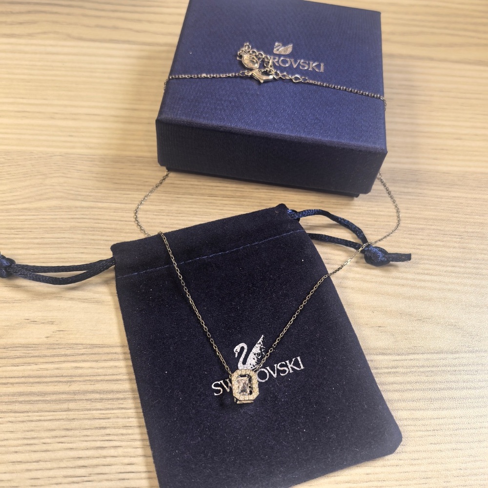 Swarovski Gold Necklace